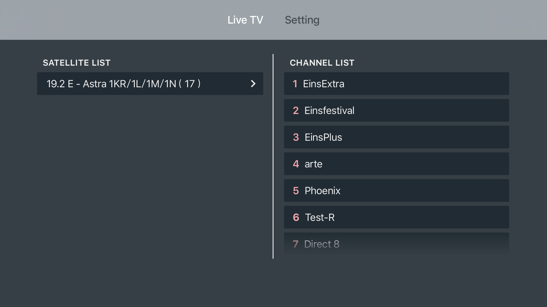 Zinwell SAT>IP TV screenshot 4