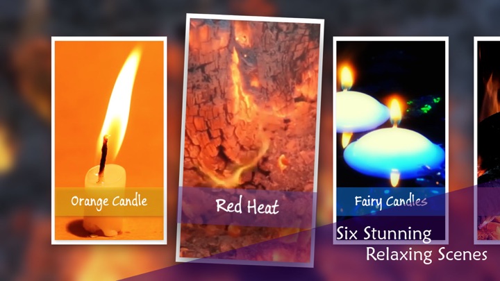 Screenshot #2 pour Chill & Relax TV Fireplace: Fire & Candle HD Video