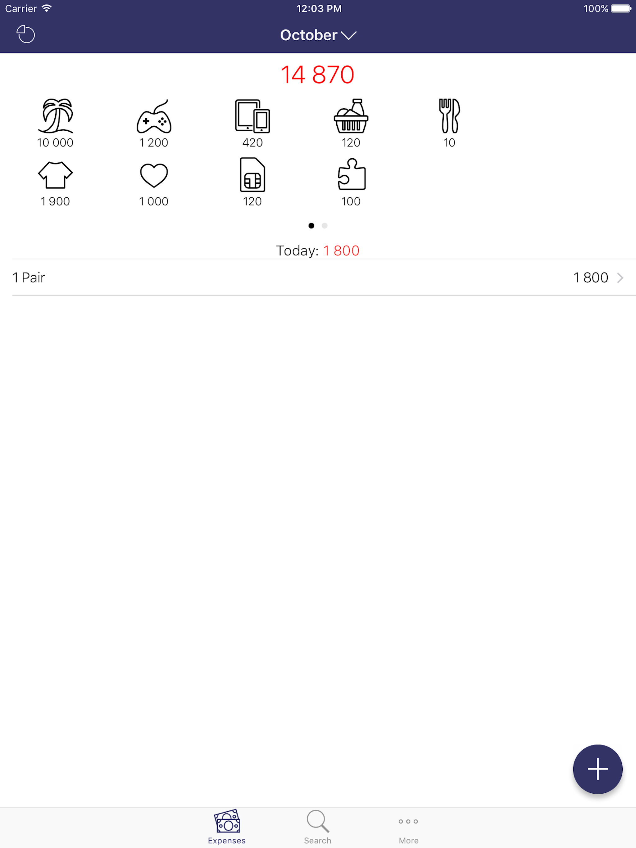 uSpend - Spending Tracker,Free Expense manager app screenshot 7