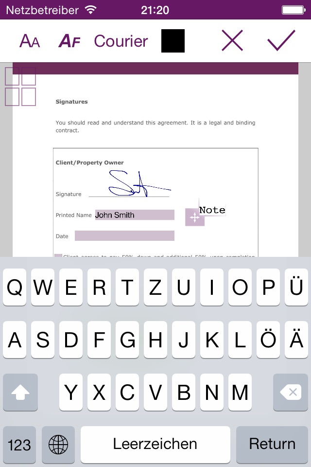 SIGNificant E-Signing Client screenshot 3