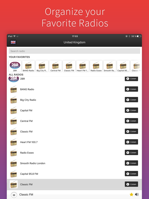 Screenshot #5 pour Radio Royaume Uni - Radio United Kingdom-Radio UK