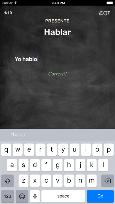 Screenshot #2 pour Conjugation Nation Spanish