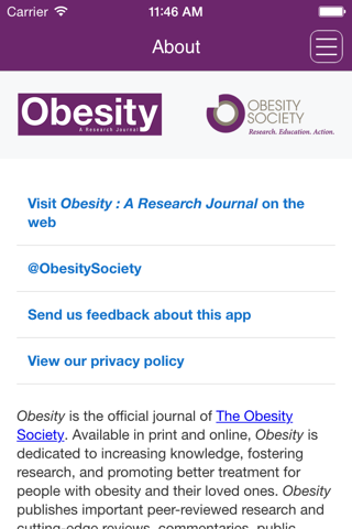 Obesity : A Research Journal screenshot 4