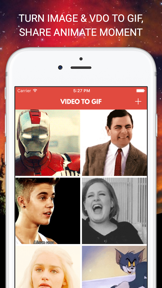 Video to Gif - Best Photo Sharing Site, Hiralious Text Animated Gifs, Create Moments Looping Photos screenshot