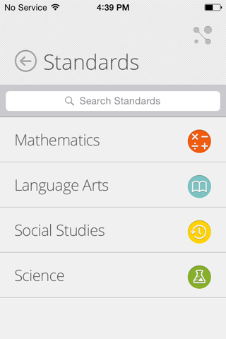 NY State Learning Standards screenshot 2