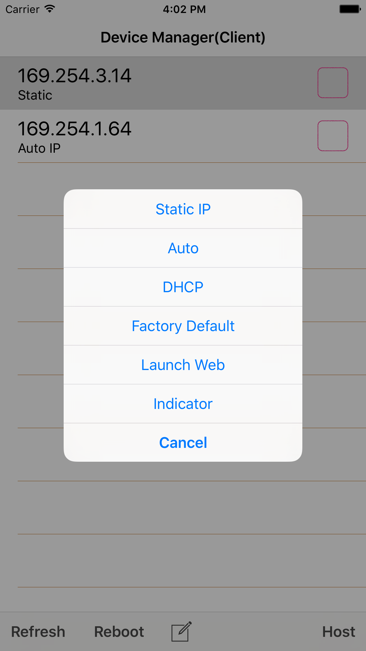 Device Manager for HDV system