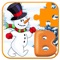 Kids Snow Man ABC Jigsaw Learn Fun Game Version