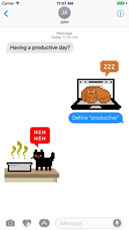 Pixel Cat Stickers