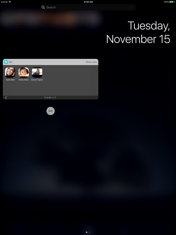 Screenshot #6 pour Magic Contacts with Notification Center Widgets
