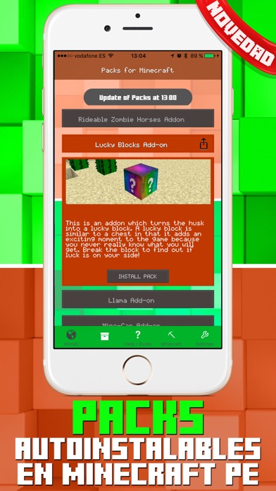 Captura de pantalla de la aplicación