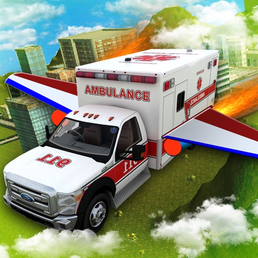 Flying Air Ambulance : 3D Flight Simulator Icon