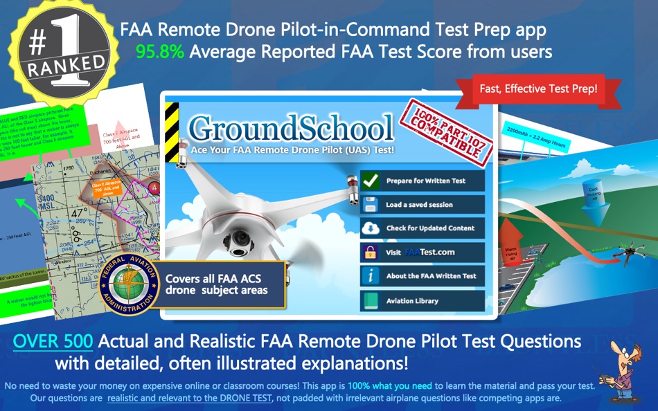 #1. Drone Pilot (UAS) Test Prep (macOS) 由: Dauntless Software