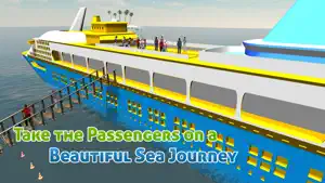 Cruise Ship Simulator 3D – Sail mega boat on sea to pick & drop passengers from Island screenshot #1 for iPhone