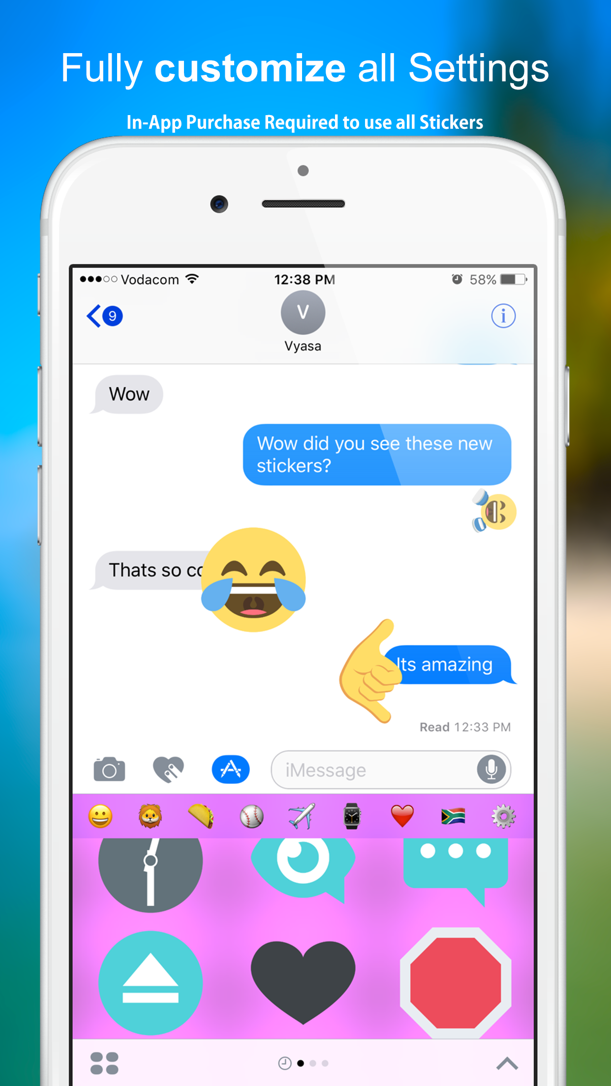 New Emoji Stickers Pro for iMessage screenshot 5