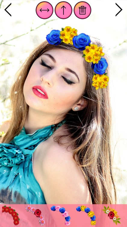 Flower Crown Beauty Photo Editor Wedding Hairstyle screenshot-3