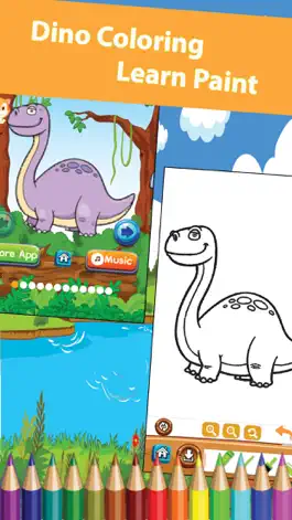 Game screenshot Dinosaur Coloring Book for Kids & Adults Games Hd apk