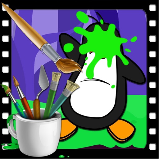 Paint Games Penguin Version iOS App