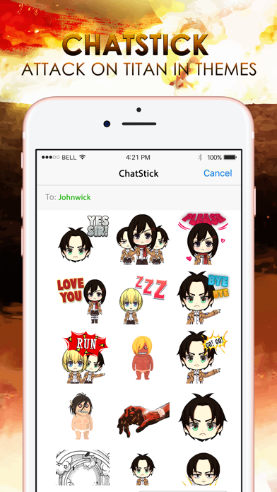 Screenshot #1 pour Giant Emoji Stickers Keyboard Art Themes ChatStick