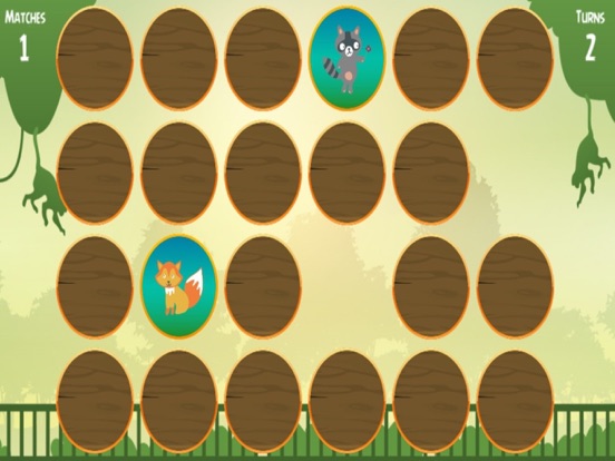 Animals Memory Matching Game - Farm Story iPad screenshot