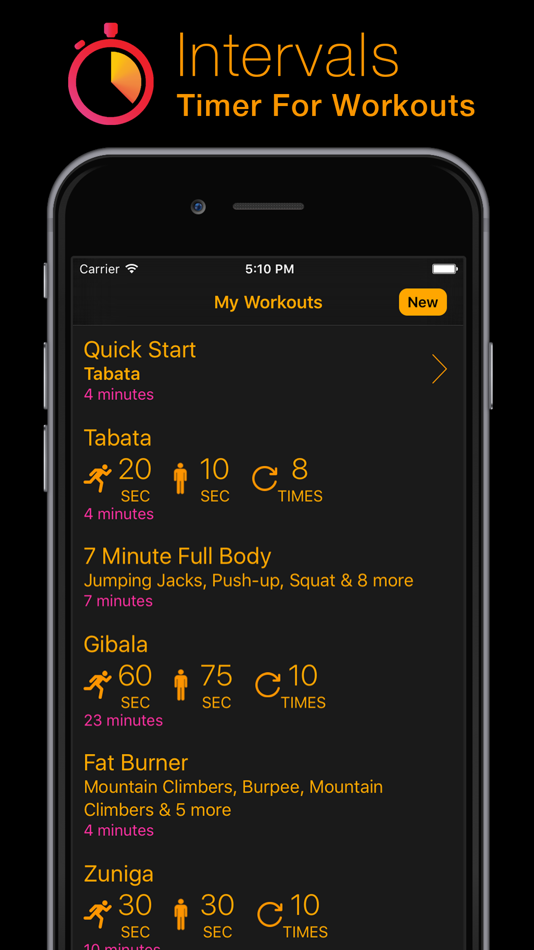 Intervals - Timer for Workouts (Tabata, HIIT, etc) - 1.0 - (iOS)