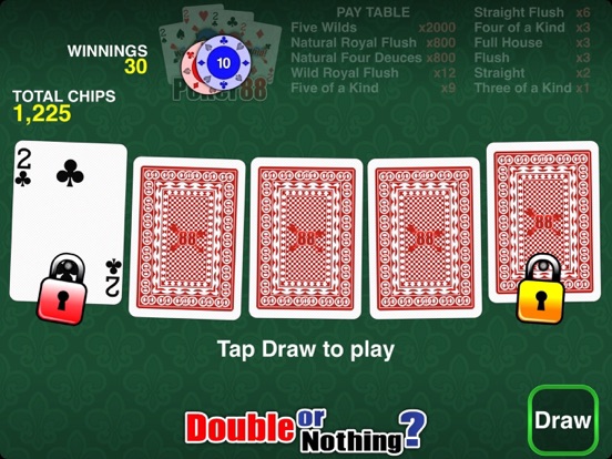 Poker 88 - Deuces Wild iPad screenshot