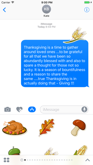 Thanksgiving Day Sticker for iMessage #5(圖1)-速報App