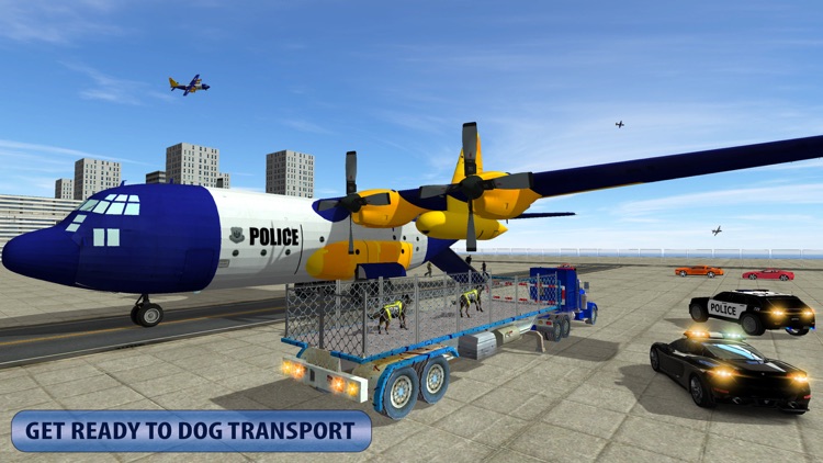 Police Airplane Dog Transport screenshot-3