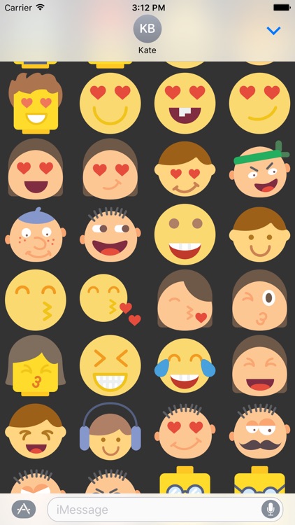 Emoticons Stickers Emojis for iMessage Chat screenshot-4