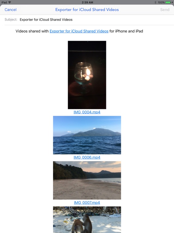 Video Exporter iPad screenshot