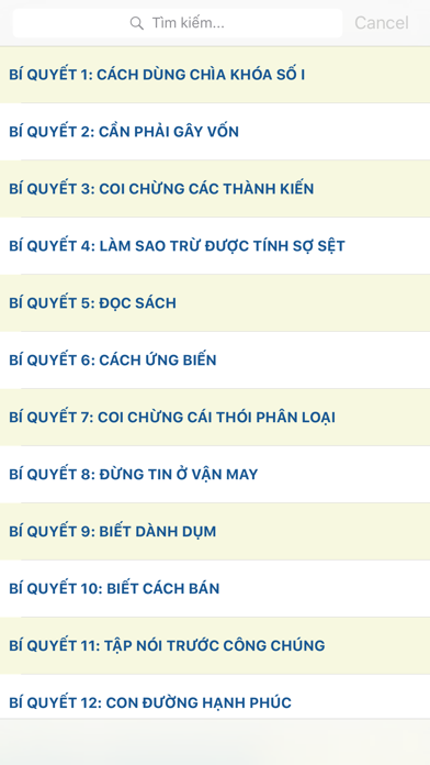 Screenshot #1 pour Sách làm giàu - Bí quyết làm giàu - Dạy làm giàu