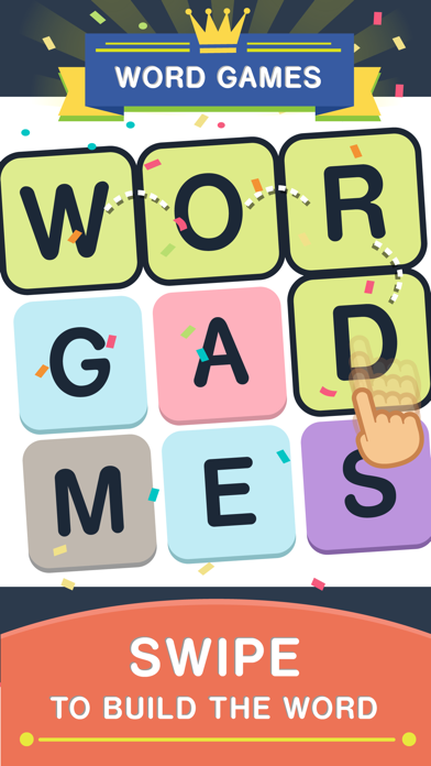 Screenshot #1 pour Words Games Puzzles Letter Pad Brain Exercises