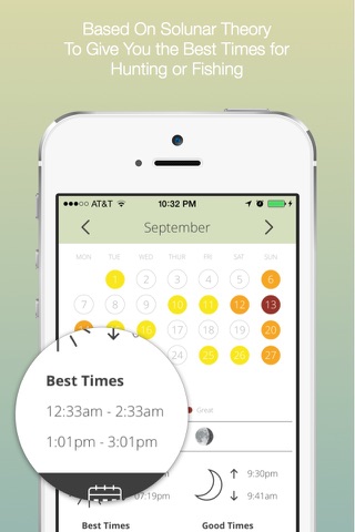Solunar Hunting & Fishing Times screenshot 2