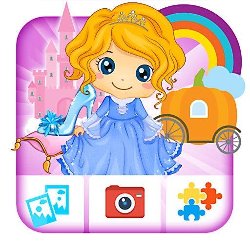 Princess Kids Puzzle Games and Photo Frames for Girls icon