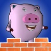 Pig Brick - the fox attack to the pig's house icon
