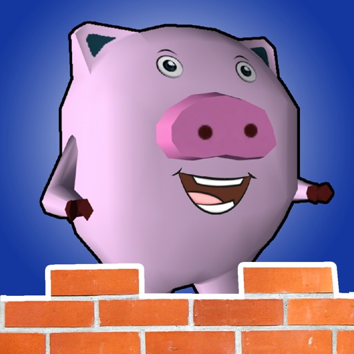 Pig Brick - the fox attack to the pig's house icon