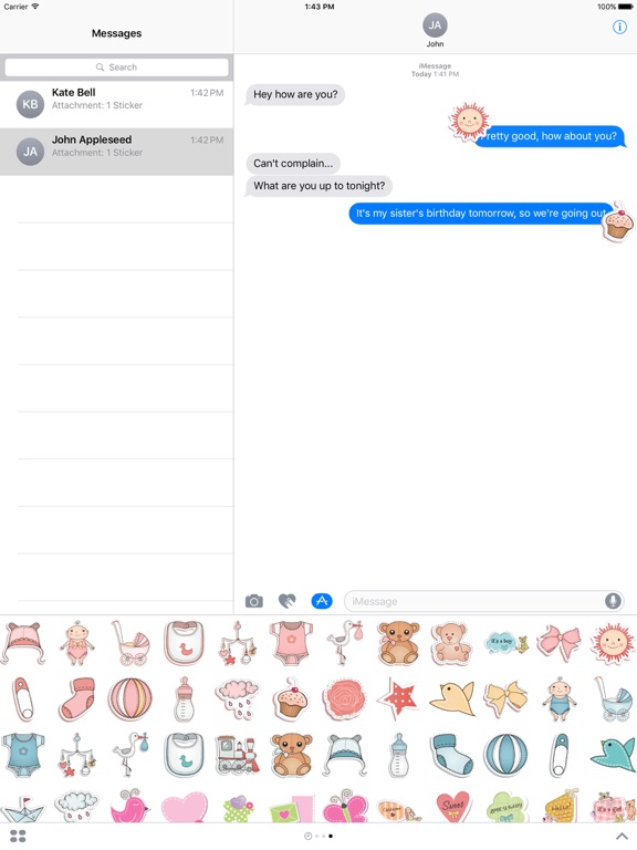 Screenshot #4 pour Baby Sticker Set