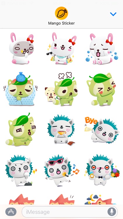 Pandadog & Friends 3D - Mango Sticker