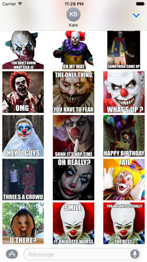 Creepy Clown - Scary Halloween Stickers(圖2)-速報App