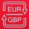 A handy app to convert between Euro and British Pound