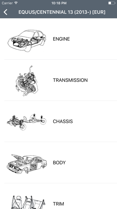 Hyundai Car Parts - ETK Parts Diagrams Screenshot