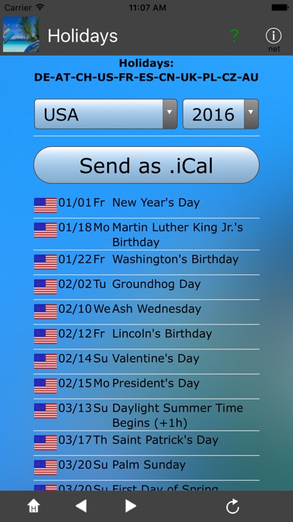 Feiertage + iCal
