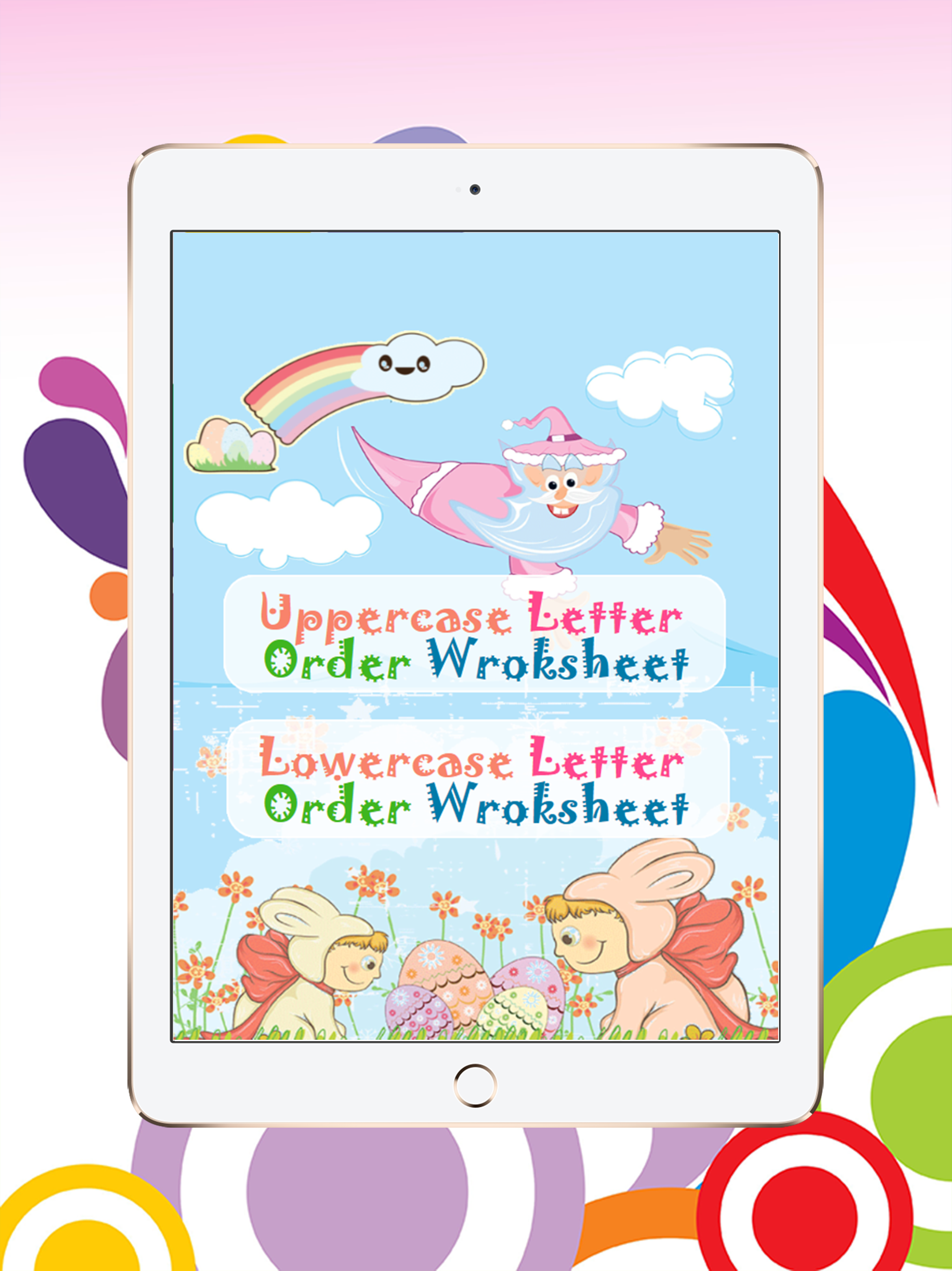 Letters A B C D E F to Z Order Kid Games with Song
