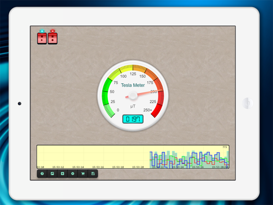 Screenshot #4 pour Tesla - Metal detector and Magnetic field recorder