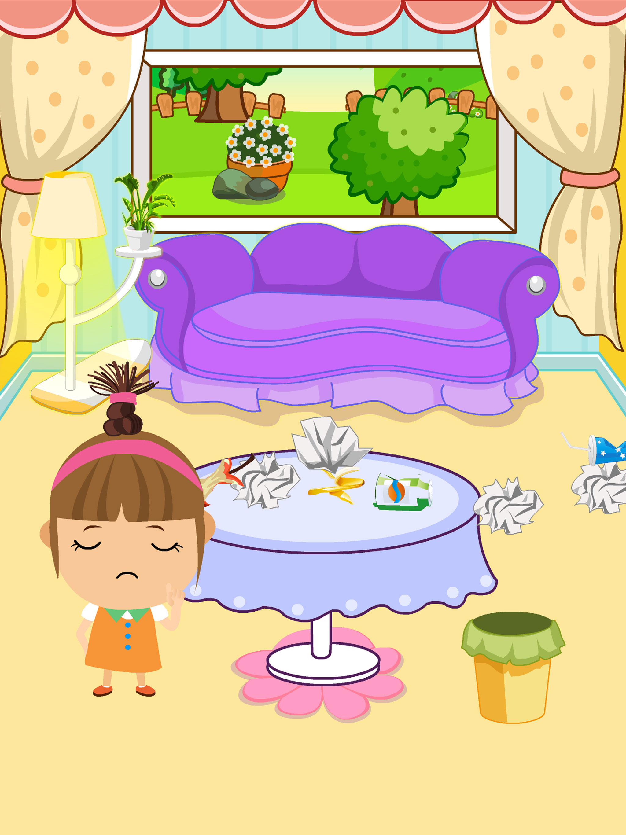 Help Amy to clean house,house cleaning games
