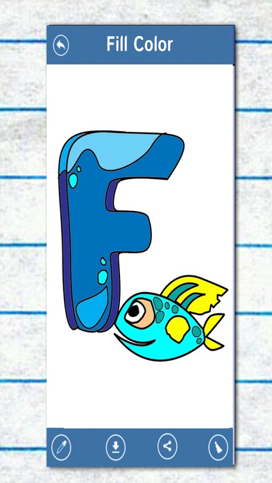 Screenshot #3 pour ABC English Letter Coloring - Language Learning Color Book For Children For A Funful Startup