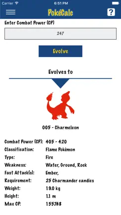 PokeCalc - CP Calculator for Pokémon Go iPhone image 4
