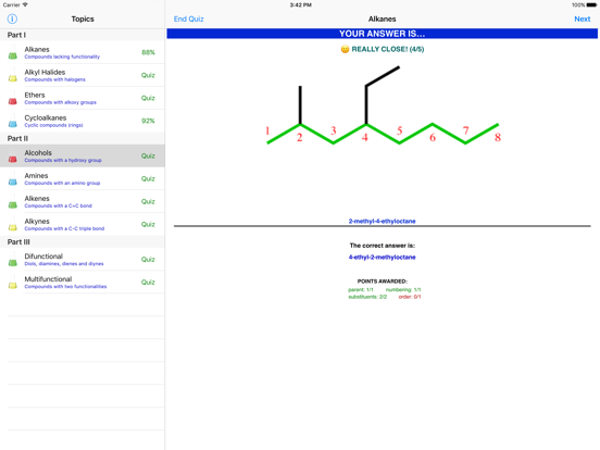 Screenshot #6 pour Learn Organic Chemistry Nomenclature 1