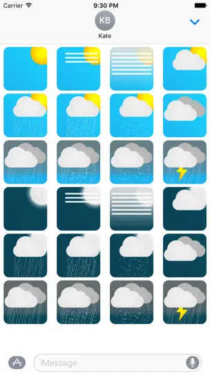 Capture d'écran de Meteociel Weather Stickers Pack sur iPhone 3