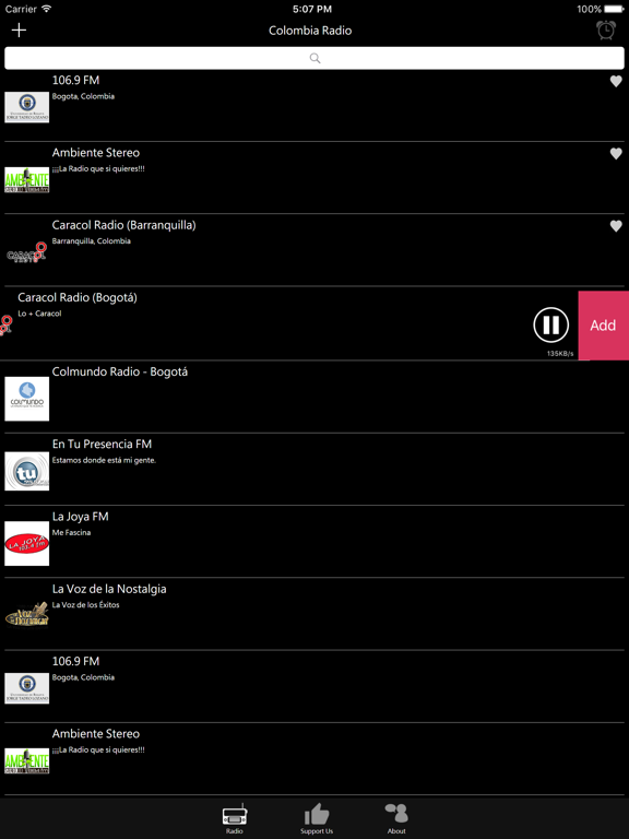 Colombia Radio - CO Radio iPad screenshot 4 - Entertainment app