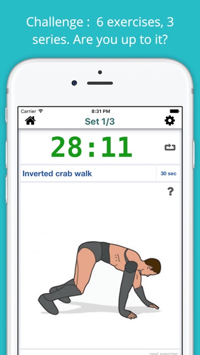 Screenshot #2 pour Warrior Workout Challenge Free - Strength, Muscle